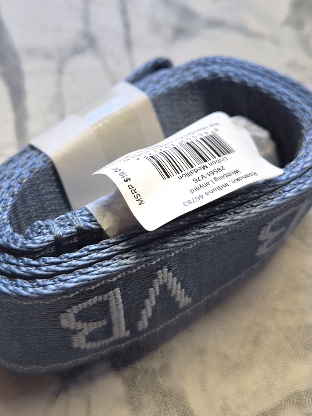 Vera Bradley in Light Blue ID lanyard